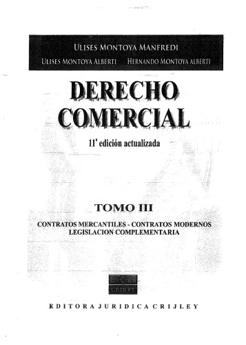derecho comercial TOMO III