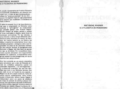 Nietzsche/ Wagner e a Filosofia do Pessimismo