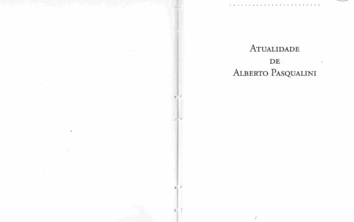 Atualidade de Alberto Pasqualini