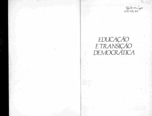 Educação e Transição Democrática