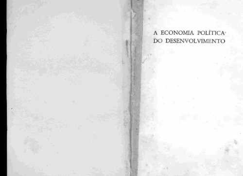 economia politica o desenvolvimento