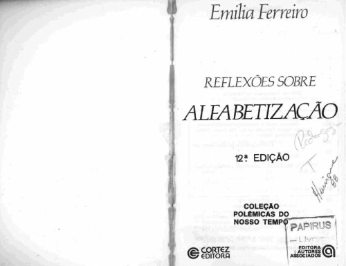 Reflexições sobre Alfabetização