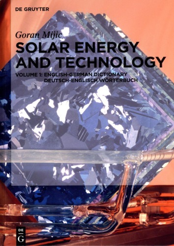 Solar Energy And Technology: English-German Dictionary