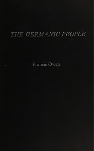 The Germanic people: their origin, expansion, and culture
