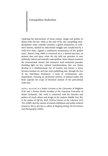 Cosmopolitan Radicalism: The Visual Politics of Beirut's Global Sixties