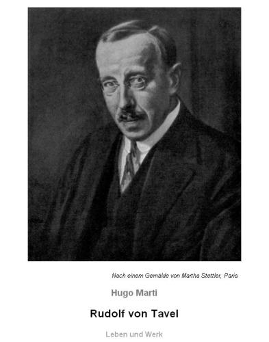 Rudolf von Tavel: Leben und Werk