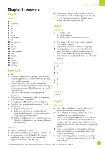 English B - Course Companion First Edition Answers