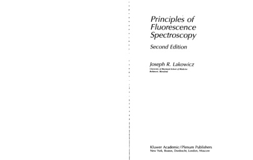 Principles of Fluorescence Spectroscopy