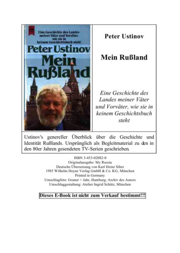 Mein Russland eine Geschichte des Landes meiner Väter und Vorväter, wie sie in keinem Geschichtsbuch steht
