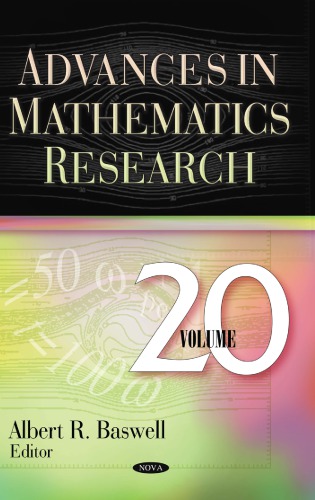Advances in mathematics research. Volume 20