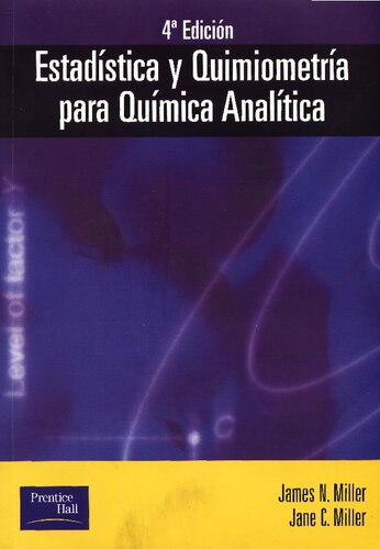 Estadística y quimiometría para química analítica