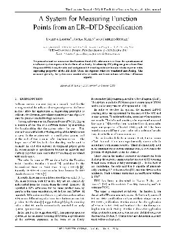 A System for Measuring Function Points from an ER-DFD Specification
