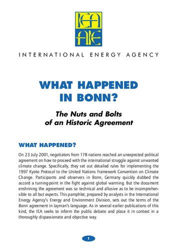 What happened in Bonn?