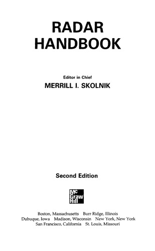 Radar Handbook