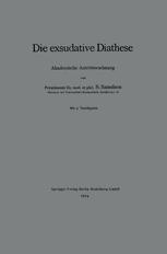 Die exsudative Diathese: Akademische Antrittsvorlesung