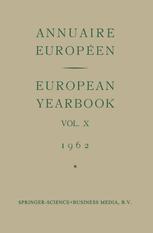 Annuaire Européen / European Yearbook