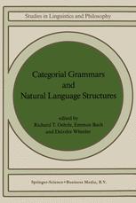 Categorial Grammars and Natural Language Structures