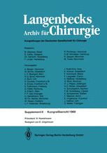 Verhandlungen der Deutschen Gesellschaft für Chirurgie: 106. Tagung vom 29. März bis 1. April 1989