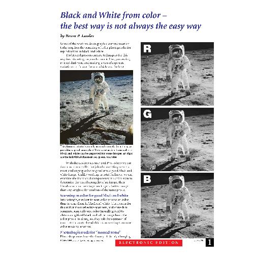 Black and White from color - the best way is not always the easy way