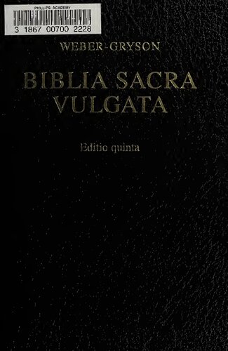 Biblia Sacra Vulgata - Editio Quinta