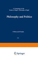 Philosophy and Politics: A Commentary on the Preface to Hegel’s Philosophy of Right