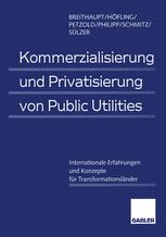 Kommerzialisierung und Privatisierung von Public Utilities: Internationale Erfahrungen und Konzepte für Transformationsländer