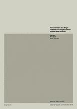 Versuche über das Biegeverhalten von vorgespannten Platten ohne Verbund