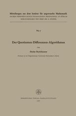 Der Quotienten-Differenzen-Algorithmus
