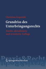 Grundriss des Unterbringungsrechts