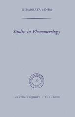 Studies in Phenomenology