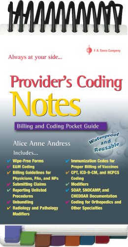 Provider's Coding Notes: Billiing and Coding Pocket Guide
