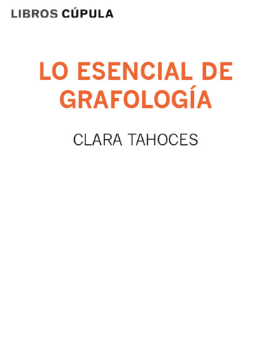 Lo esencial de Grafología