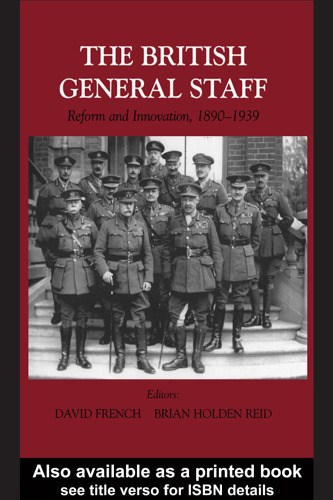 British General Staff: Reform and Innovation