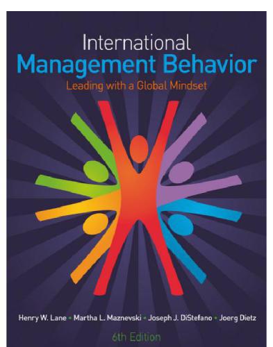 International Management Behavior: Leading with a Global Mindset