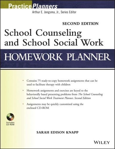 School counseling and school social work homework planner
