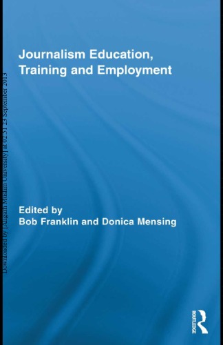 Journalism education, training and employment