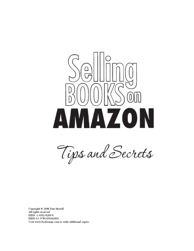 Selling Books on Amazon