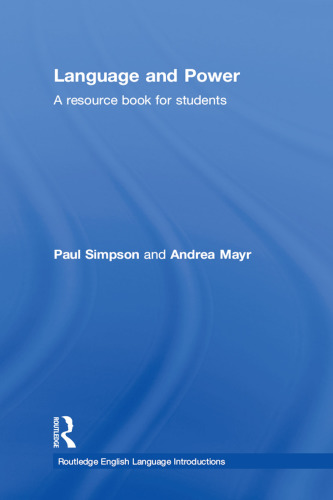 Language and power: a resource book for students