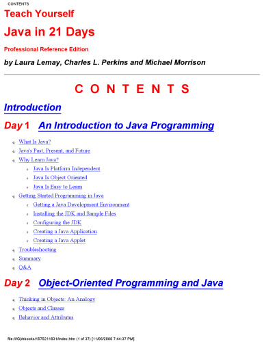 Java in 21 Days