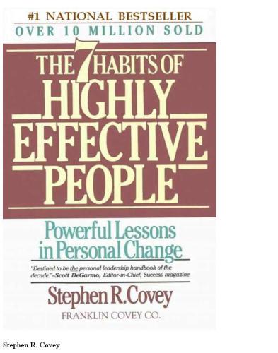 The Seven Habits Of Highly Effective People