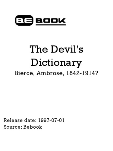 Ambrose Bierce