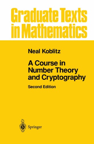 A course in number theory and cryptography