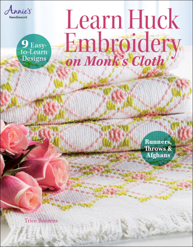 Learn huck embroidery on monk's cloth: 9 easy-to-learn designs