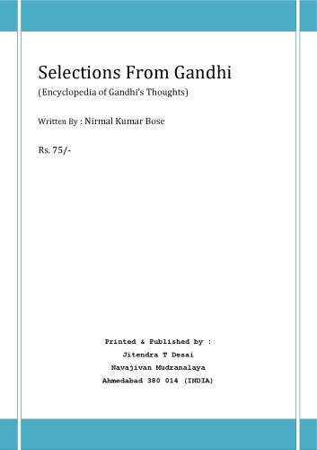 Selections from gandhi