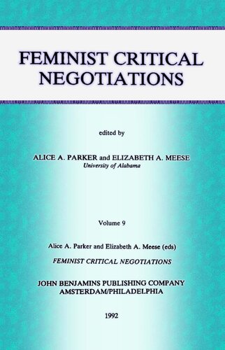 Feminist critical negotiations