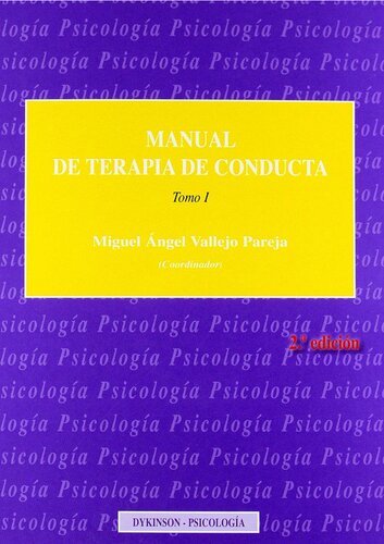 Manual de terapia de conducta