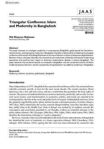 Islam and Modernity in Bangladesh