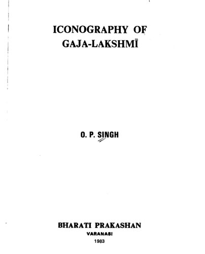 Iconography of Gaja-Lakshmī