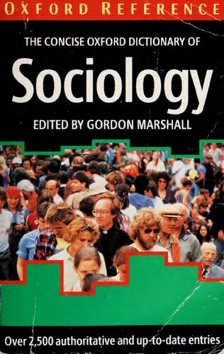 The concise Oxford dictionary of sociology