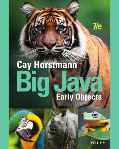 Big Java: Early Objects, 7e